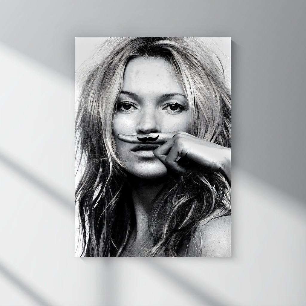 Kate Moss Mustache