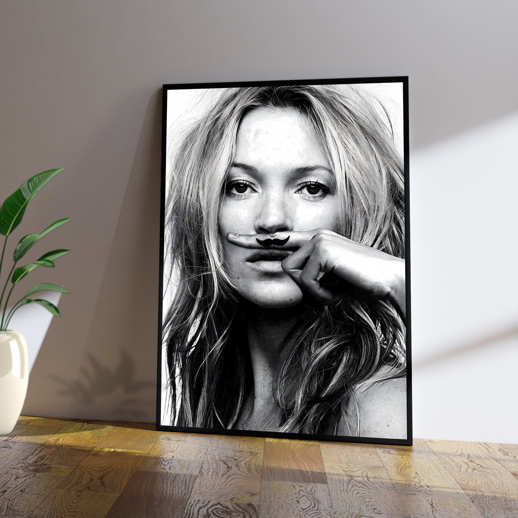 Kate Moss Mustache
