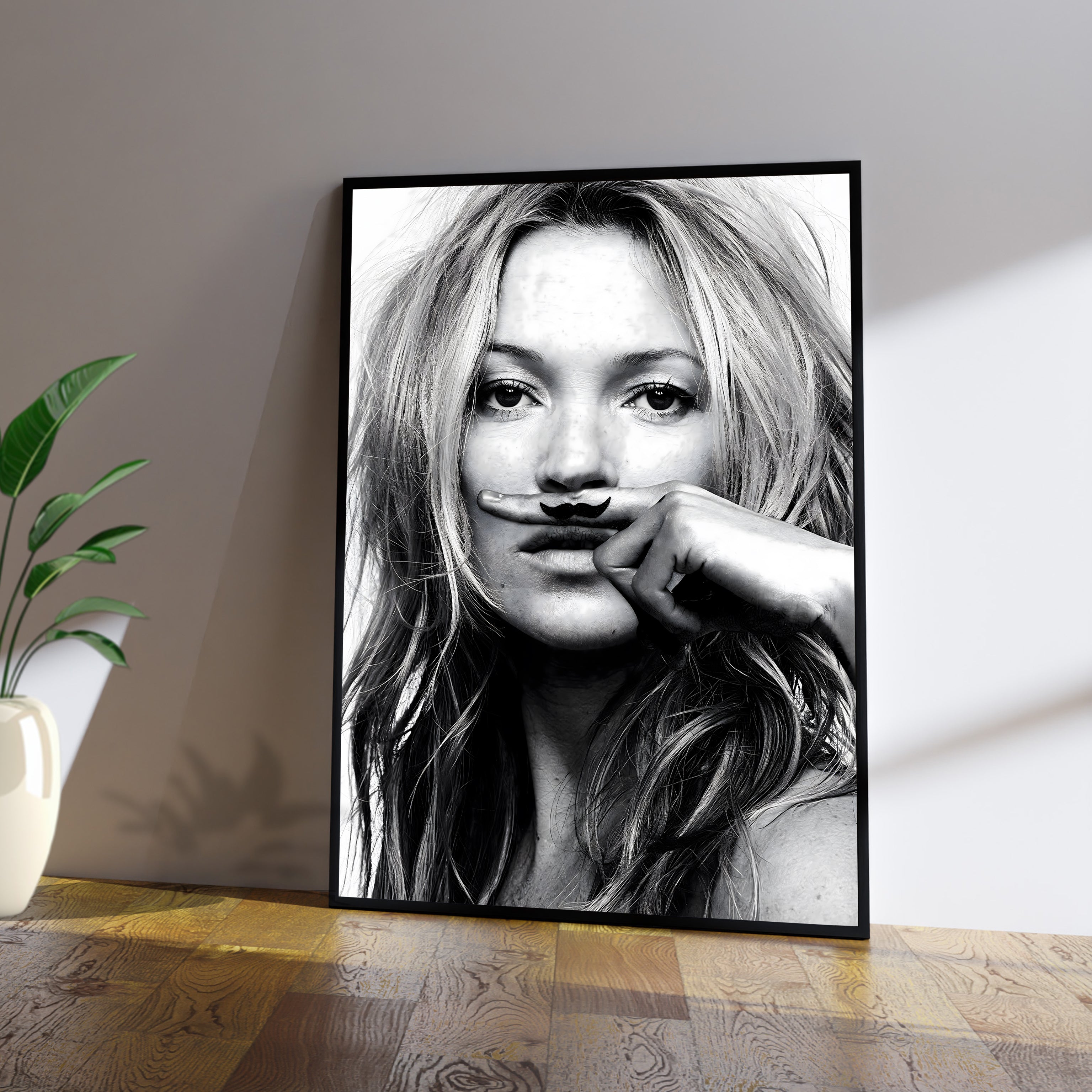 Kate Moss Mustache