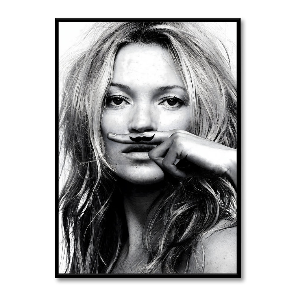 Kate Moss Mustache